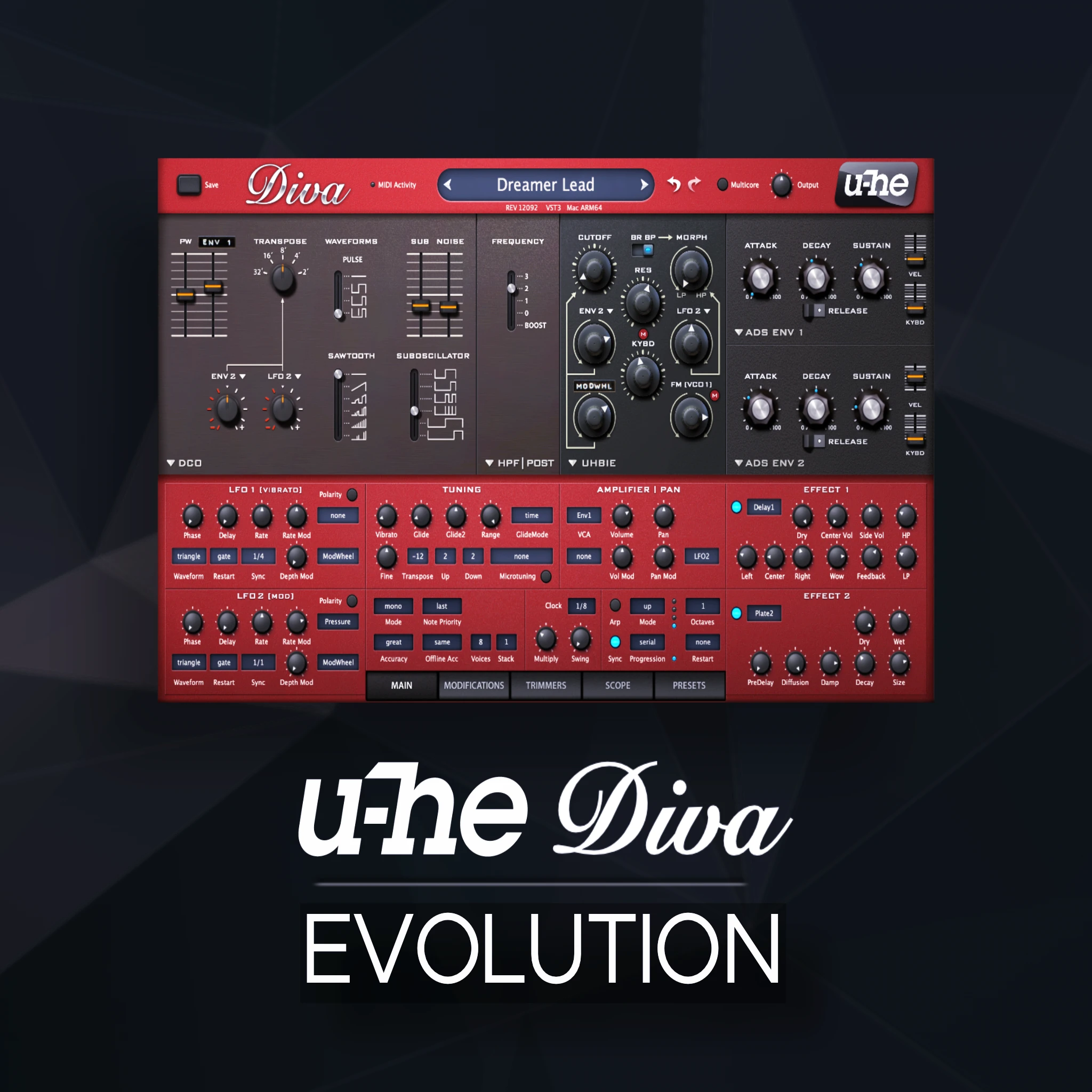 u-he Diva Presets: “Evolution” Sound Pack